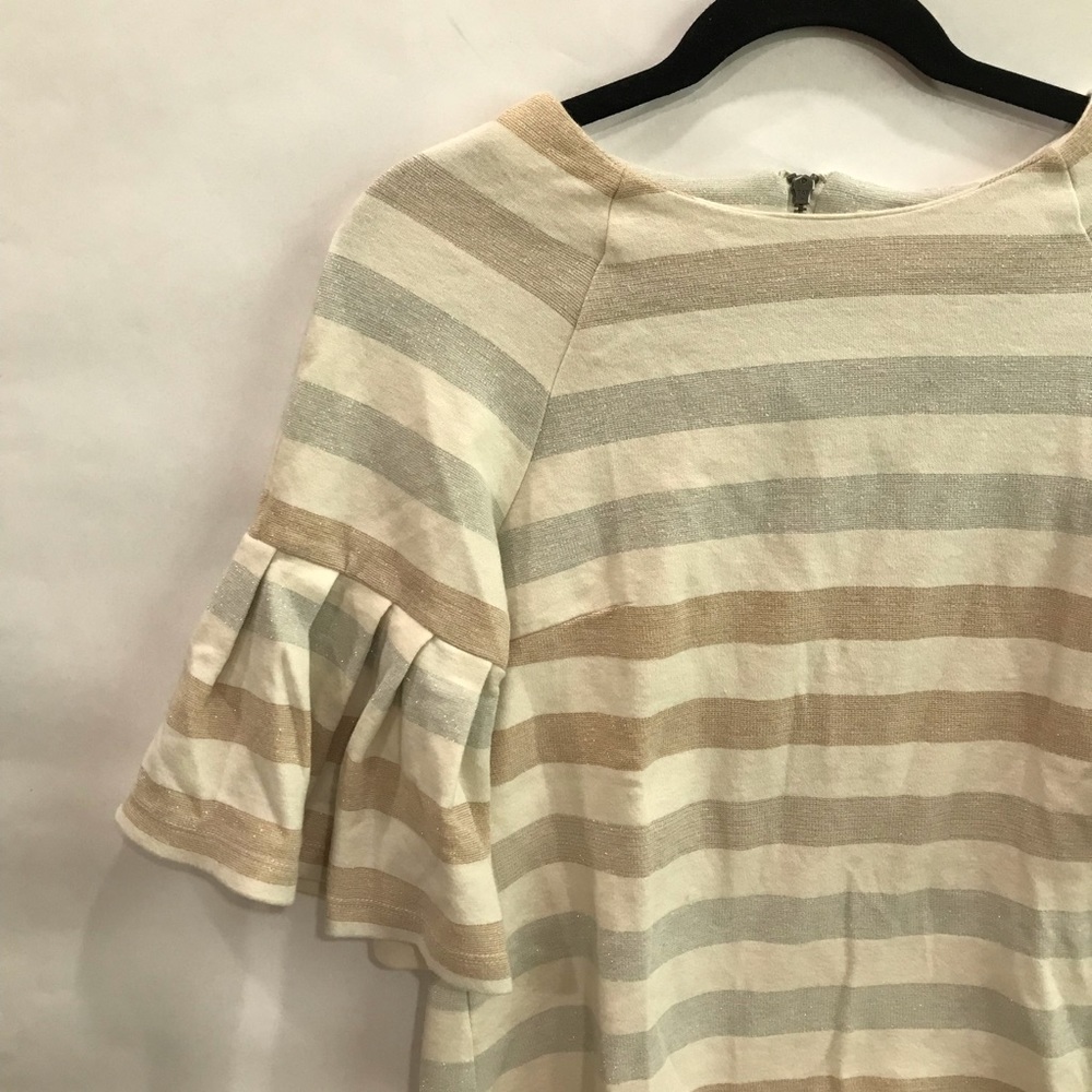 Anthropologie Maeve Helsa striped ruffled sleeve - Picture 3 of 5
